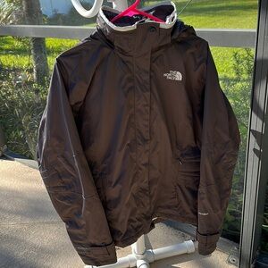 NWOT THE NORTH FACE JACKET Gorgeous brown with removable hood, full zip medium